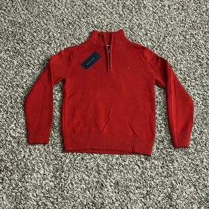 Tommy Hilfiger Red Boys Sweater